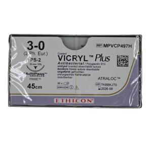 Vicryl Plus 3/0 PS2 45cm MPVCP497H VE=36 ungefärbt geflochten  **K** -  900307