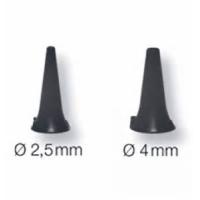 Otoskop-E-Tips 2,5mm HAUSMARKE schwarz für Diagnostik-Aufsatz VE=1000 -  025904
