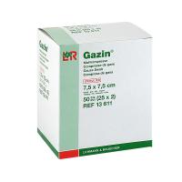 Kompressen Gazin 7,5x7,5cm steril 8-fach VE=25x2 -  028270