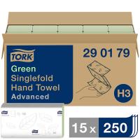 Handtücher Tork Advanced 25x23cm grün VE=3750 -  029045