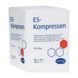 Kompressen-ES unsteril  7,5x7,5cm 8-fach VE=100 -  029511