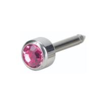 Ohrstecker Silv.Titanium Bezel rose 12-1401-03 -  029739