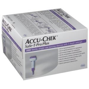 Lanzetten Accu-Chek Safe-T-Pro Plus mit 3 Einstechtiefen VE=200 -  030414