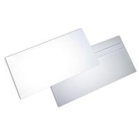 Briefumschläge DIN lang ohne Fenster weiß, selbstklebend 11x22cm VE=1000 -  200748