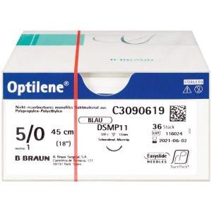 Optilene blau 5/0 DSMP13 45cm C3090619 VE=36 -  208152