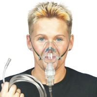 Sauerstoff-Maske mit Vernebler + 2,1m Sicherheitsschlauch f. Erwachsene -  210059