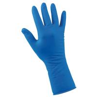 Handschuhe Latex Hi-Risk lang blau Gr.M leicht angerauht,puderfrei f.Zytostatika -  211654
