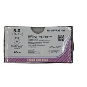 Vicryl rapid 5/0 P3Multip.45cm MPVR4930H VE=36 ungefärbt geflochten  **K** -  900418