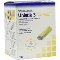 Lanzetten Unistik III normal 21G gelb VE=100 -  216365