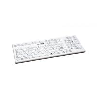 Hygiene-Tastatur aus Silikon wasserdicht kpl. reinigungs- und desinfizierbar -  031117