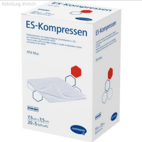 Kompressen-ES steril  7,5x7,5cm 12-fach VE=5x20! -  218562