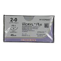 Vicryl plus 2/0 PS1P 45cm VCP684H VE=36 ungefärbt geflochten**K** -  900507