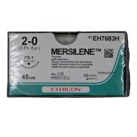 Mersilene 2/0, FS 1, 45cm EH7683H VE=36 grün geflochten  **K** -  901741