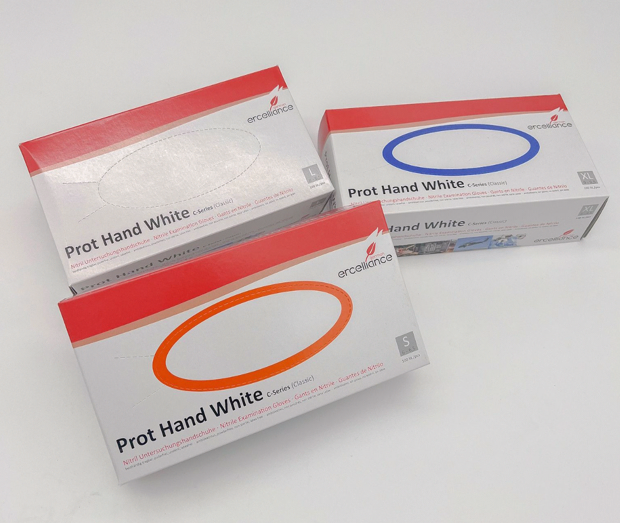 Handschuhe Nitril white Prot Hand Gr.S puder-und latexfrei -  901186