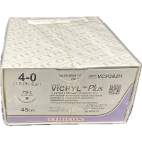 Vicryl Plus 4/0 FS2S 45cm VCP292H VE=36 ungefärbt geflochten  **K** -  900301
